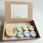 Skincare box Deluxe - 6 balsami per le labbra + crema per la pelle