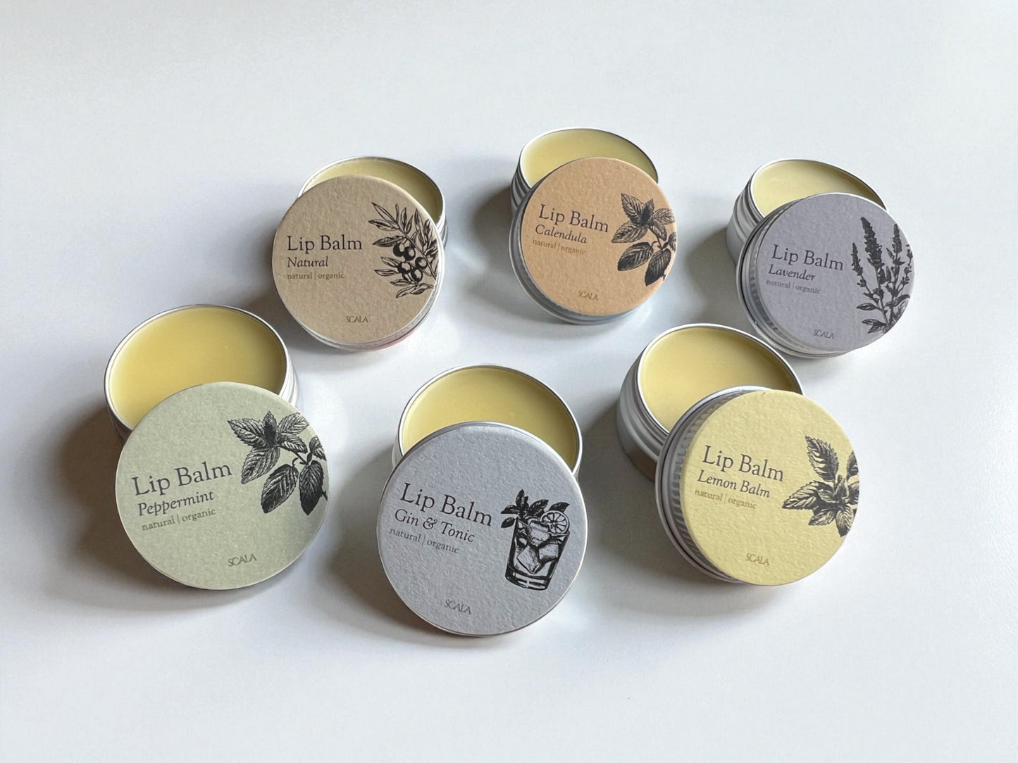 Confezione regalo deluxe - 6 balsami per le labbra + crema per la pelle